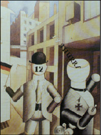 «Εκλογικά ρομπότ» (1920) του G. Grosz (H.H. Arnason, Ιστορία της σύγχρονης τέχνης, εκδ. Παρατηρητής, 2001).