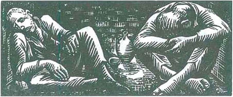 Βάσω Κατράκη (1914-1988), «Κατοχή», ξυλογραφία Βάσω Κατράκη (1914-1988), «Κατοχή», ξυλογραφία