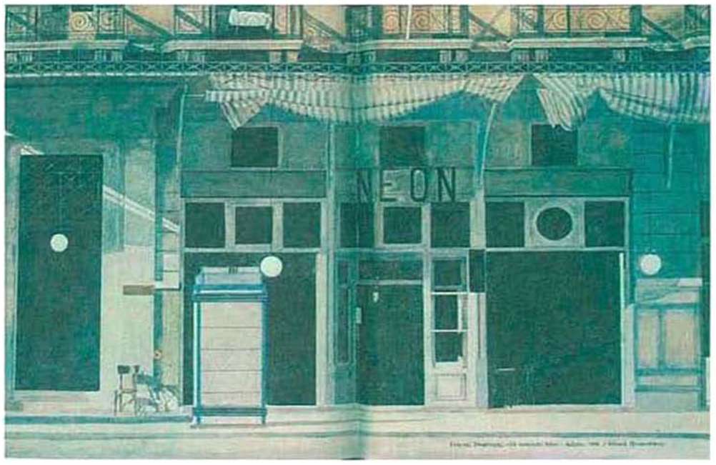 Γιάννης Τσαρούχης (1910-1989), «Το καφενείον Νέον - ημέρα» (1956)
