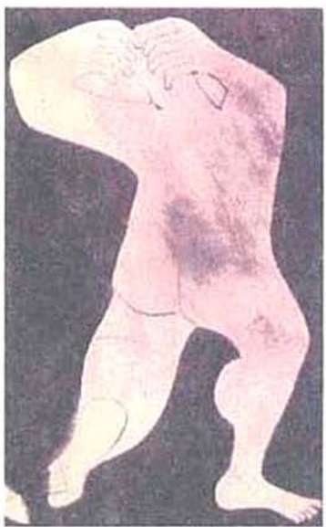 Νίκος Νικολάου (1909-1986), «Σύνθεση» (λεπτομέρεια, 1963)