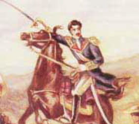 φωτ.7.4. Σιμόν Μπολιβάρ (1783-1830),ο θρυλικός «ελευθερωτής» της Βενεζουέλας, του Περού, της Βολιβίας, του Ισημερινού, της Κολομβίας και του Παναμά από τον ισπανικό ζυγό.