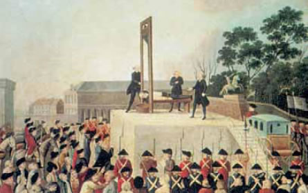 4. Ο αποκεφαλισμός του βασιλιά Λουδοβίκου ΙΣΤ‘, 21 Ιανουαρίου 1793. 