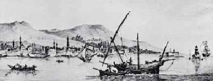 1. Το λιμάνι της Χίου, ένα από τα κύρια εμπορικά κέντρατου ελληνισμού κατά την προεπαναστατική εποχή.