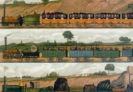 2. Σιδηρόδρομοι στη Βρετανία, 1800 περίπου.