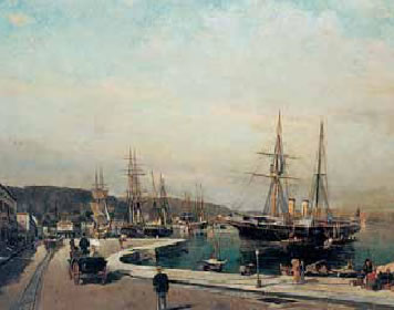 4. Κωνσταντίνος Βολανάκης, Το λιμάνι του Βόλου, 1875. 5.