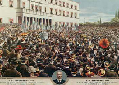 2. Συλλαλητήριο υπέρ του κινήματος του 1909, Αθήνα, 14 Σεπτεμβρίου 1909.