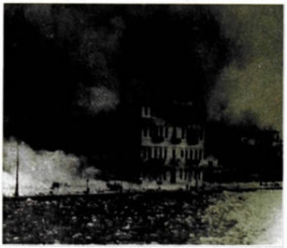 Εικόνα της καιόμενης Σμύρνης, τον Σεπτέμβριο του 1922.