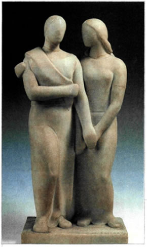 Μιχάλης Τόμπρος (1889- 1974), «Δύο φίλες», 1930
