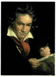 Ο Μπετόβεν (Ludvig van Beethoven, 1770-1827} έδωσε νέα τροπή στην πορεία της μουσικής, συνδέοντας το κλασικό με το ρομαντικό ύφος και προετοιμάζοντας τις σύγχρονες αναζητήσεις της. Με το έργο του, κυρίως τις εννέα συμφωνίες, τις τριάντα δυο σονάτες για πιάνο και τα τελευταία κουαρτέτα του, απευθύνεται σε ολόκληρη την ανθρωπότητα αγγίζοντας ένα οικουμενικό πνευματικό ιδεώδες.