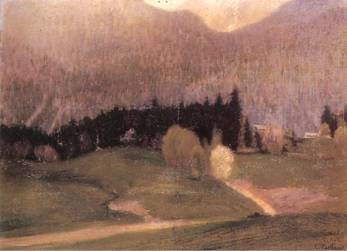 Κωνσταντίνος Παρθένης, Τοπίο με έλατα