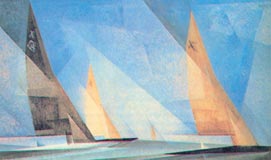 L. Feininger, Καράβια που αρμενίζουν