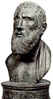 Χάλκινη προτομή του Ζήνωνος (2ος αι. μ.Χ.). Ο Ζήνων από το Κίτιο της Κύπρου ήταν ιδρυτής της σχολής των Στωικών. (Νεάπολη, Εθνικό Μουσείο)